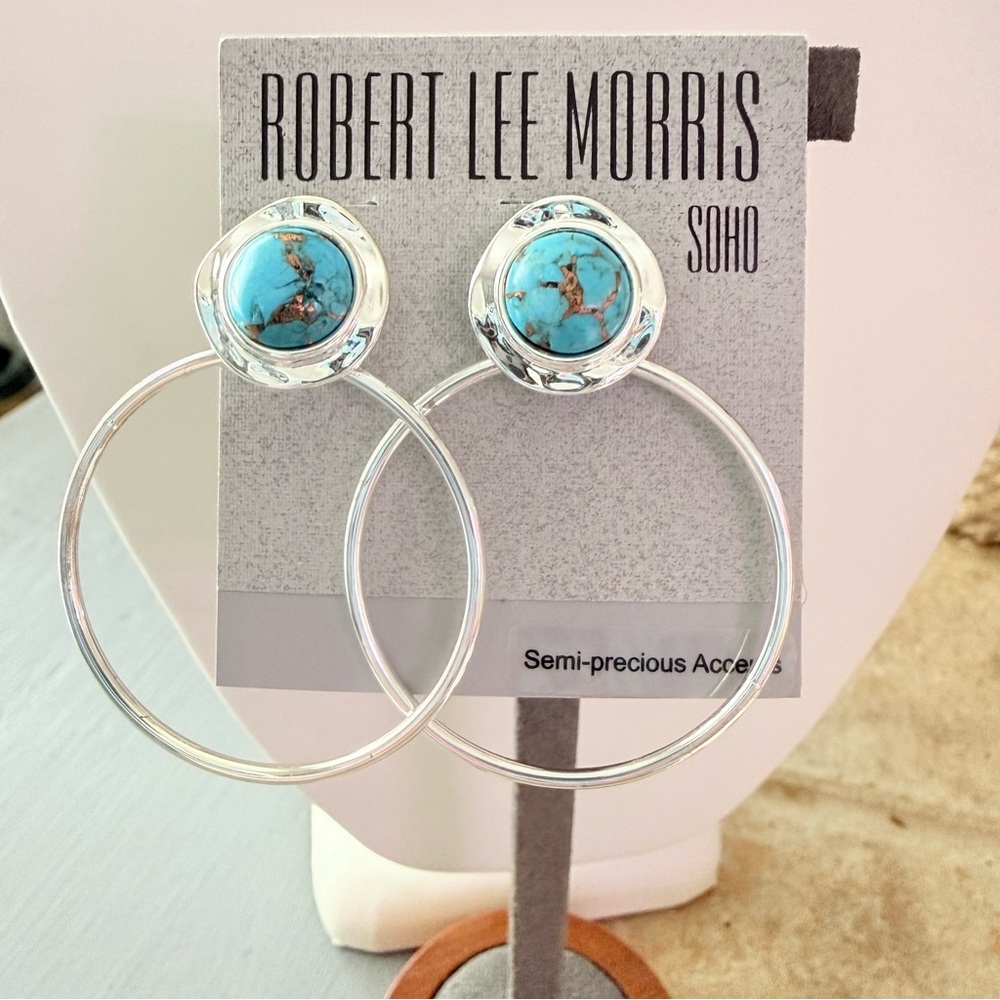 Robert Lee Morris Hoop Earrings NEW